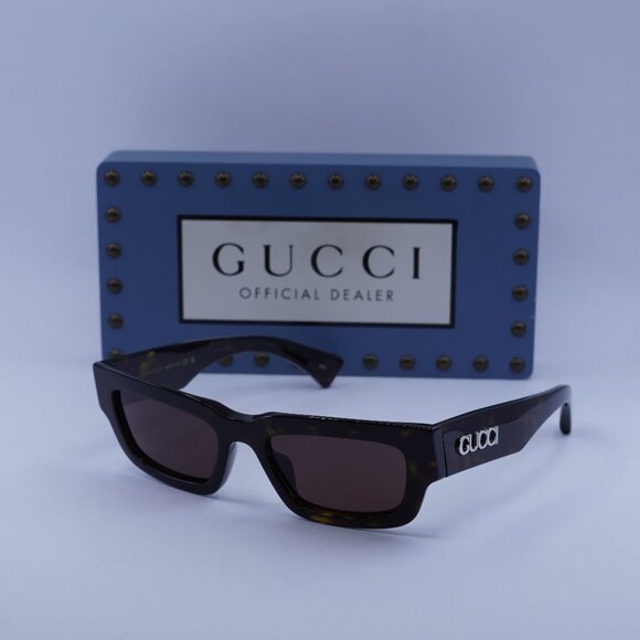 Gucci GG1838S 002 Cat Eye Sunglasses - Dark Havana - Picture 1 of 9